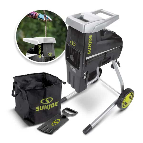 1.7 Inch Cutting Diameter Electric Silent Wood Chipper/Shredder | 15-Amp