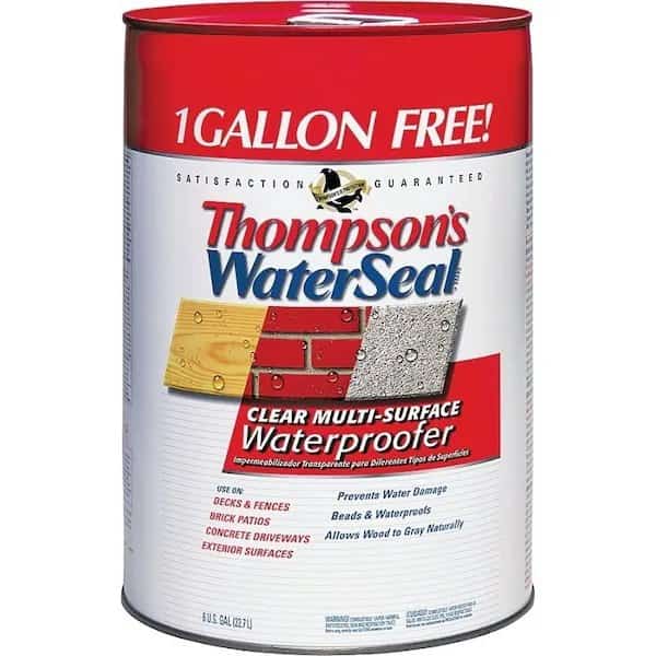 Waterproofer, Clear, 6 gal, Can