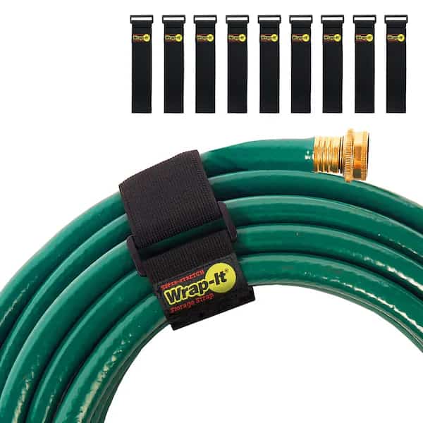 Cinch Strap, No Adhesive, 18 in, 2 in Wd, Black, 6 PK