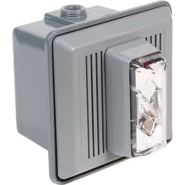 Horn Strobe, Clear, 24VAC/DC