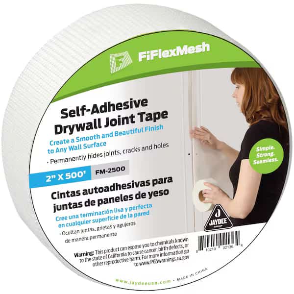 Fgl Mesh Tape, White, 2"X500ft, PK2