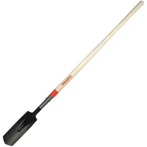 Trenching Shovel, 4-1/4 in W Steel Blade, 48 in L Straight Hardwood Handle