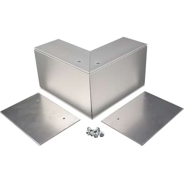 External Elbow Fitting, Gray, Aluminum