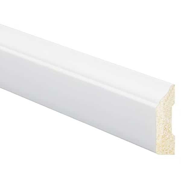 946 OG Stop Moulding, 7 ft L, 1516 in W, Polystyrene, Crystal White