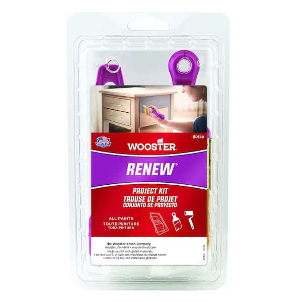 Paint Roller Kit, 3 in. L, 4 Pieces