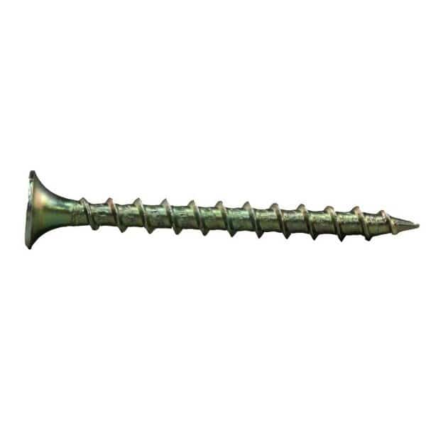Deck Screw, #9 x 2-1/2 in, Steel, Flat Head, Torx Drive