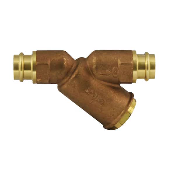 Y Strainer, 1-1/4" Pipe, Press, Lead Free Bronze, 250 psi