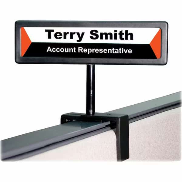 People Pointer Cubicle Sign, 2.5" Height, 9" Width
