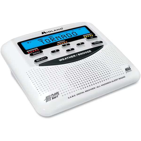 Table Top Weather Radio, White