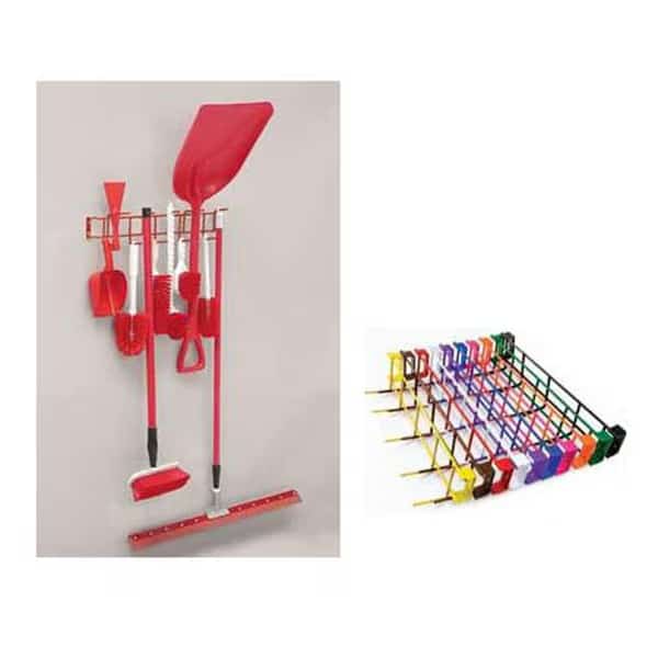 RackEm Racks 26 in. 12-Hook Utility Rack - White