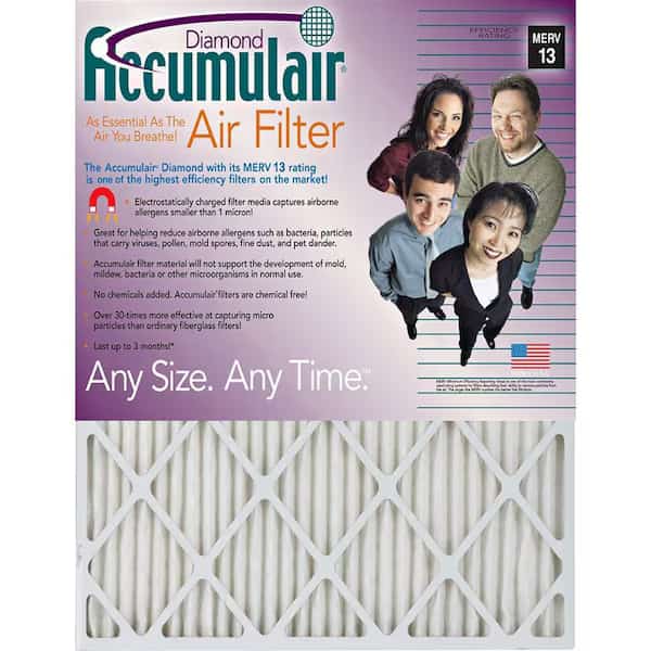 10x24x1 Pleated Air Filter, MERV 11, one micron, 4 PK