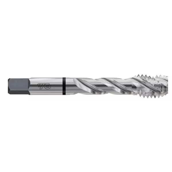 CNC Tap, M8-1, Modified Bottoming, Metric, 3 Flutes, Bright