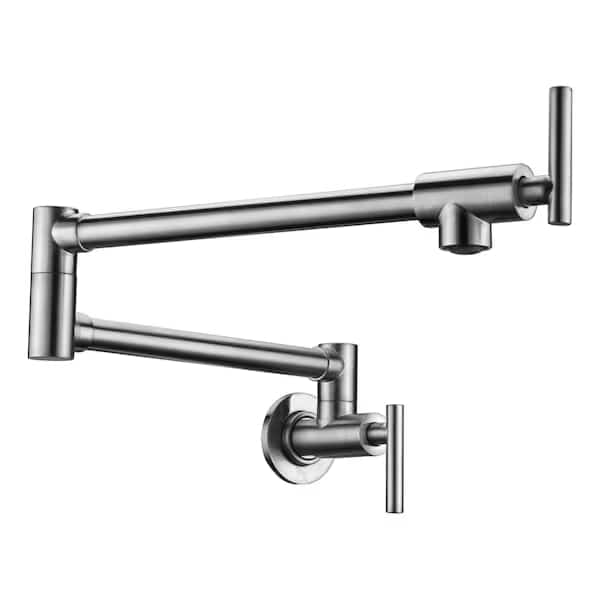 Braccia 24" Wall Mounted Pot Filler in Brushed Nickel