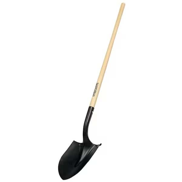 Shovel, 54 in L Hardwood Handle W/ Cushion Grip