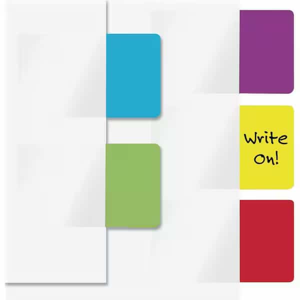 Redi-Tag  Standard Page Flag, 1" x 1-11/16", Assorted, 50 Flags/Pack