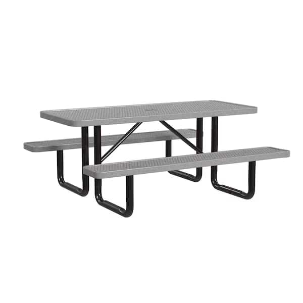 Stnd,Picnic Table,Ingrd Mount6ft,Granite, Mfr#: T6XPIG-GRANITE, LEISURE CRAFT INC.