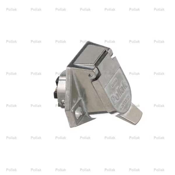 Vehicle End 7 Way Round Socket 6 To 28 Volts 40 Amps Die Cast Housing With 2 Hole Mount