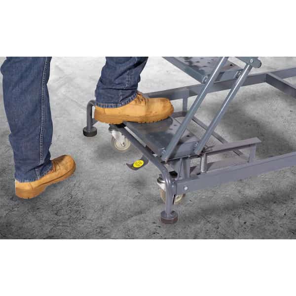 Rolling Ladder, Steel, 140 in.H