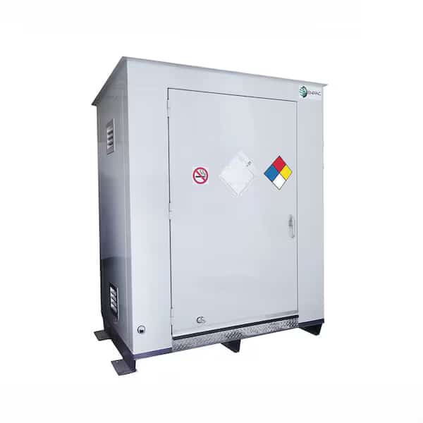 Hazmat Storage Locker, 8 Drum, 143x70x98"