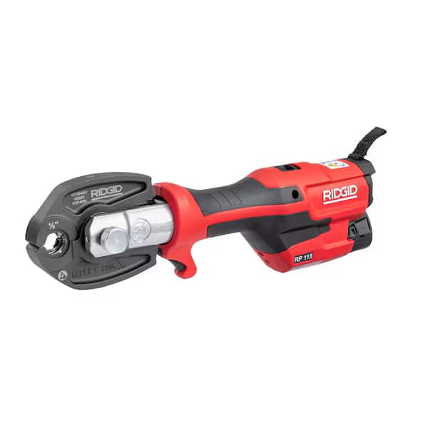 Cordless Press Tool Kit, 14.6" L, 12 V, Ridgid, Mfr#: 72553