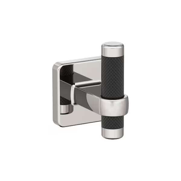 Esquire Polished Nickel/Black Bronze Contemporary Single Robe Hook