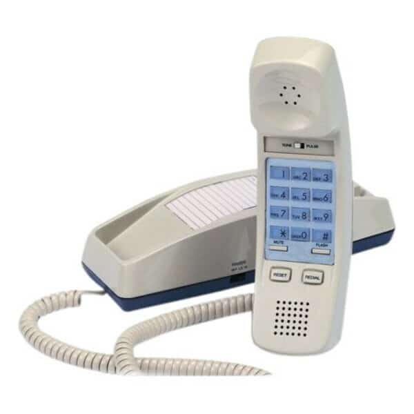 Cortelco Trendline 815000VOE21F Standard Phone - Black - 1 x Phone Line - Hearing Aid Compatible