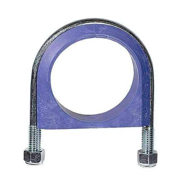 U-Bolt Tube Clamp, 4.17"H, STL, 2"PipeSize