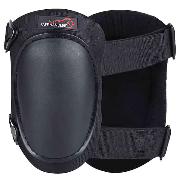 Professional Knee Pads High Density PP Cap, Black, PR