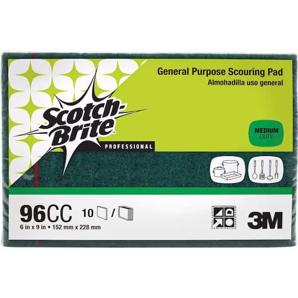 Sponge, Scrub, Scotchbrite, PK10, 3M COMMERCIAL, Mfr# 96CC