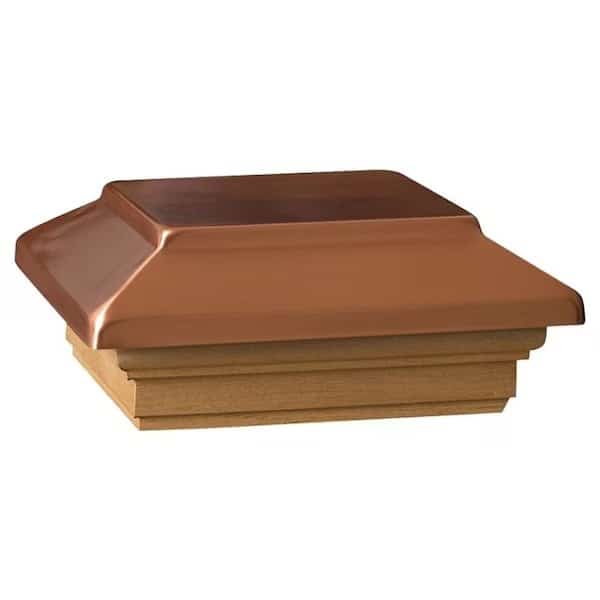 Victoria Post Cap, 558 in L, 558 in W, Copper