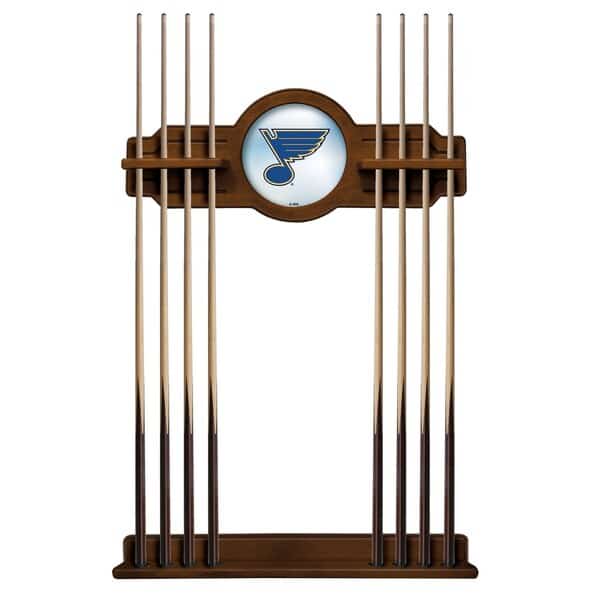 St Louis Blues Cue Rack in Chardonnay Finish