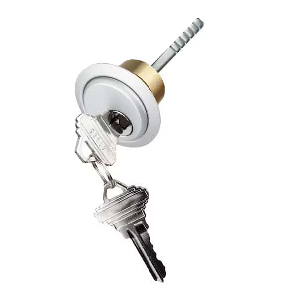 Brushed Chrome Rim Cylinder for Panic Exit Devices