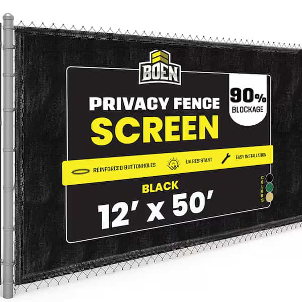 Priv Netting, Blk, WovEyelts, 12ftX50 ft