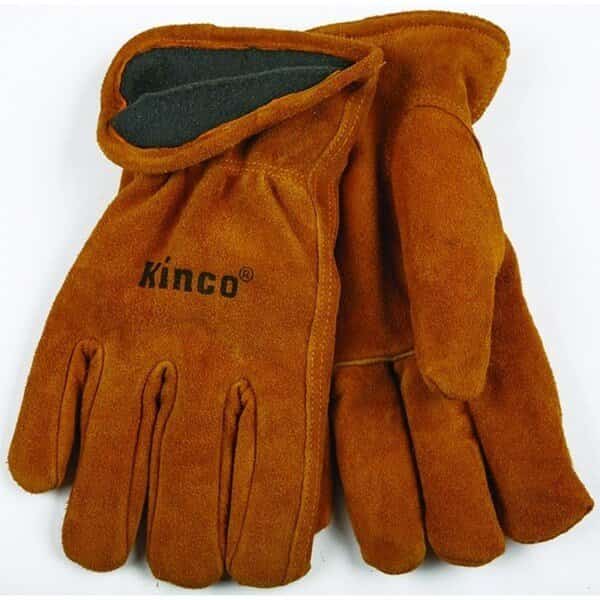 HighDurability Driver Gloves, Men's, L, 5 in L, Keystone Thumb, EasyOn Cuff, Cowhide Leather