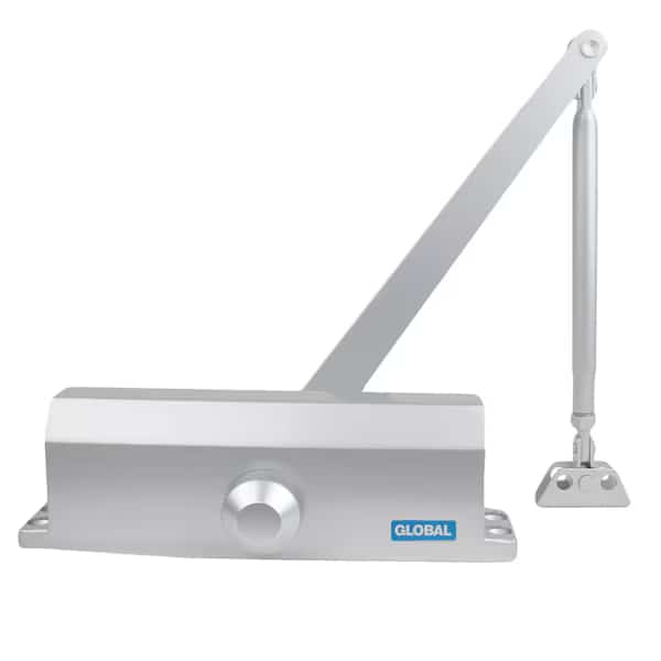 Commercial Grade 3 Door Closer with Backcheck in White - Size 4