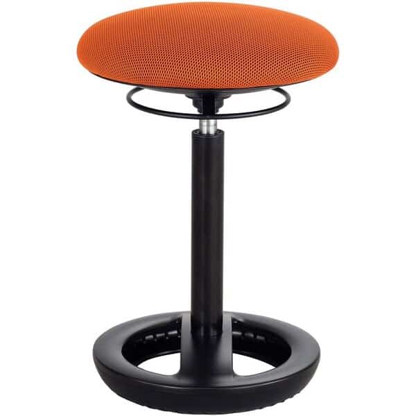 Safco Twixt Active Seating Stool - 17-22"H - Orange
