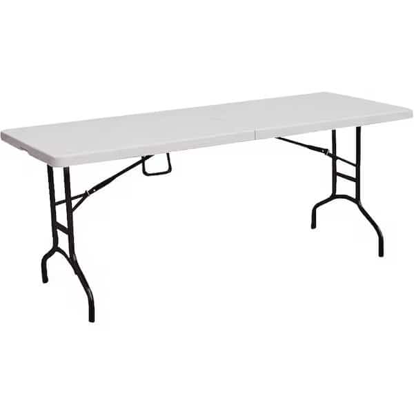Simple Spaces TBL-072 Portable Folding Table, White