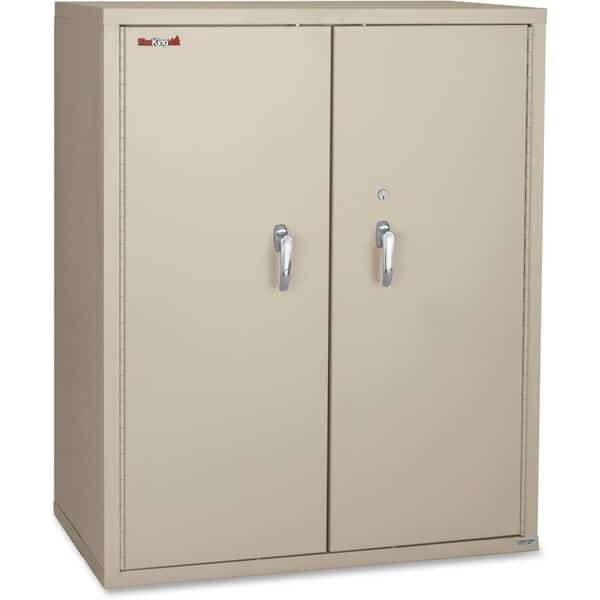 FireKingÂ Fireproof Storage Cabinet, 36"Wx19-1/4"Dx44"H, Parchment, Assembled