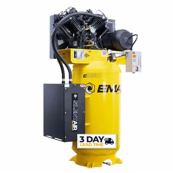 ES 10HP Vertical 80 Gallon Air Compressor 1-PH