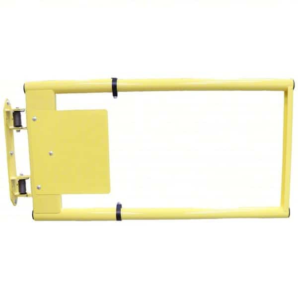 Pedestrian Safety Gate, Yellow, Steel, 24"H