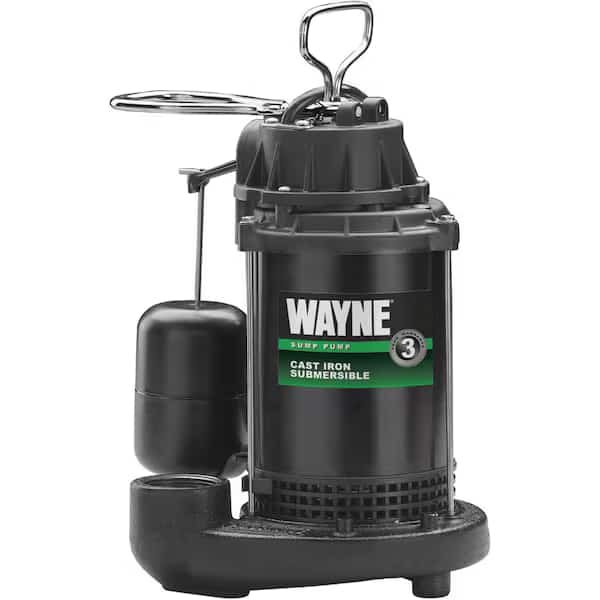 Wayne Water Systems CDU800 0.5 HP Submersible Cast Iron & Steel Sump Pump