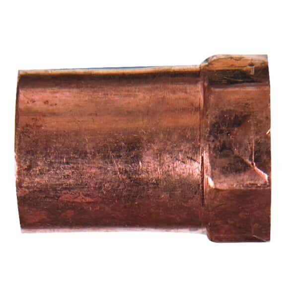 NIBCO 3/4 in. Copper X 1/2 in. D FIP Copper Pipe Adapter 1 pk