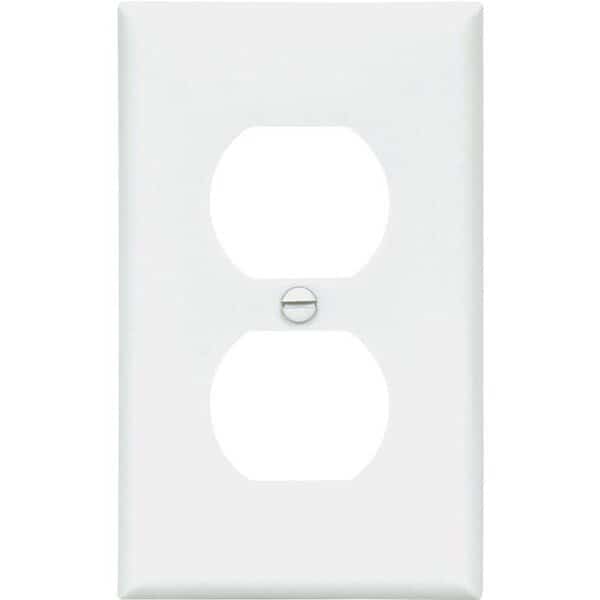 WALL PLATE 1GNG DPLX RECPT WHT