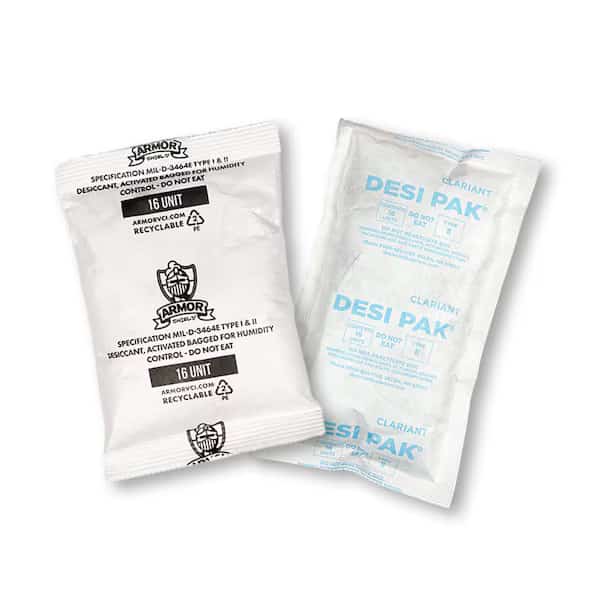 Desiccant, 16oz., Clay Tyvek, 5.7, PK150, Armor Shield, Mfr#: D16UCT-D