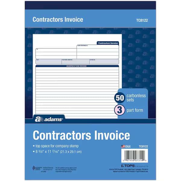 Book, Invoice, Contractors, We