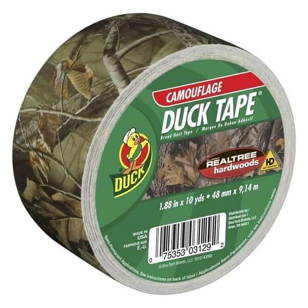 Duct Tape, 10 yd L, 188 in W, Realtree Camo