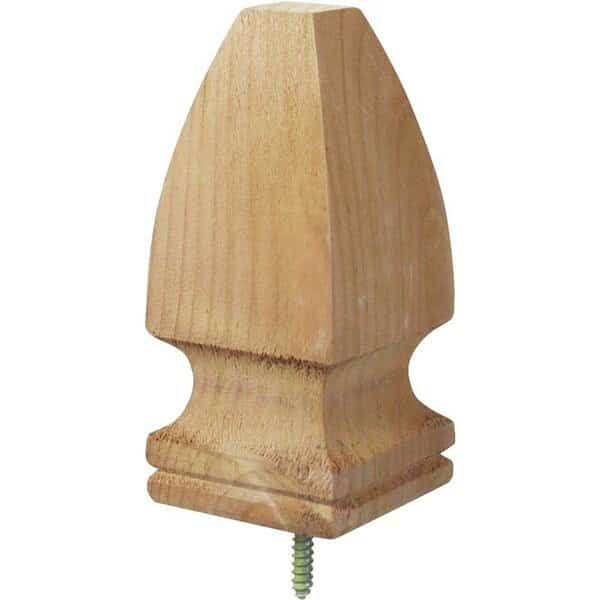 UPF 106515 Post Top, 6-3/4 in H, Pine, White