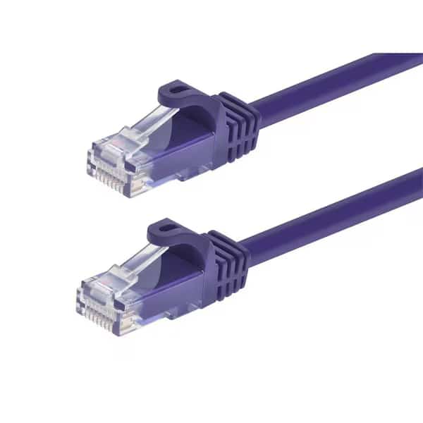 Ethernet Cable, Cat 6, Purple, 25 ft.