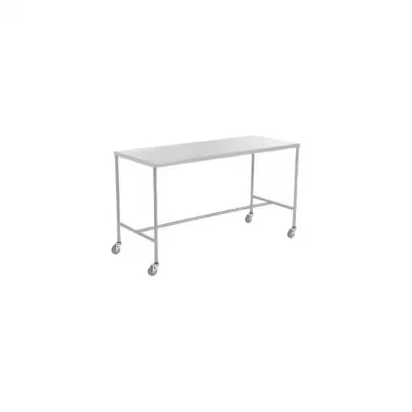 AERO Stainless Steel Instrument Table with H-Brace, 30"L x 16"W x 34"H