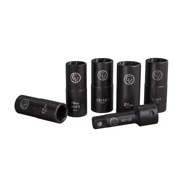 Lock & Lug Flip Cocket Set, 6 Pieces, Cal-Van Tools, Mfr#: 96110